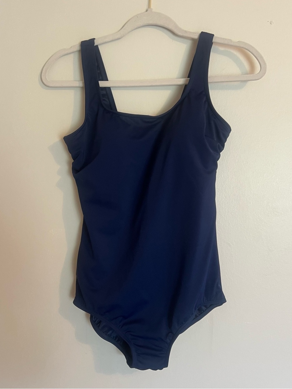 Lands' End Navy Blue One-Piece Swimsuit
